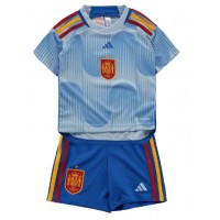 Spanien Bortatröja Barn VM 2022 Kortärmad (+ Korta byxor)